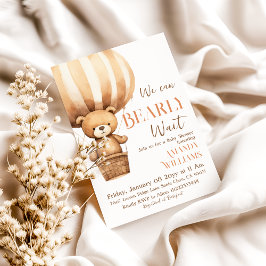 Waterverf We kunnen nauwelijks wachten Beer Baby s Kaart