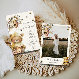 Waterverf We kunnen nauwelijks wachten foto Baby s Kaart