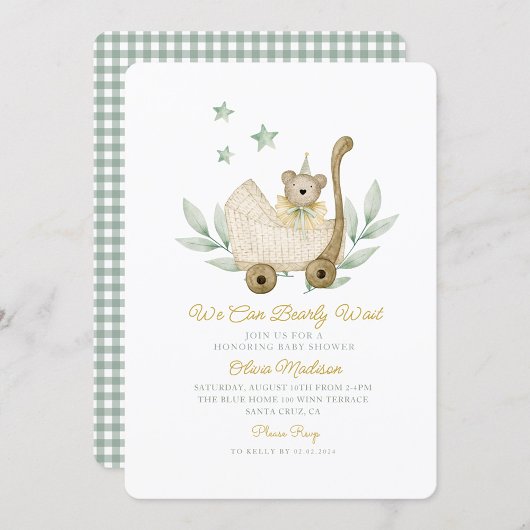 Waterverf We kunnen nauwelijks wachten Kaart