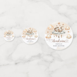 Waterverf We zijn op Cloud Nine koperen ivoor beer Confetti