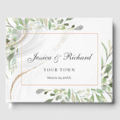 Waterverf Weddenschap Gastenboek (Voorkant)