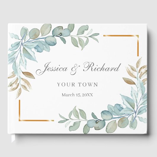 Waterverf Weddenschap Gastenboek (Voorkant)