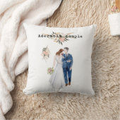 Waterverf Weddenschap Jubileum elegante floranje Kussen (Deken)