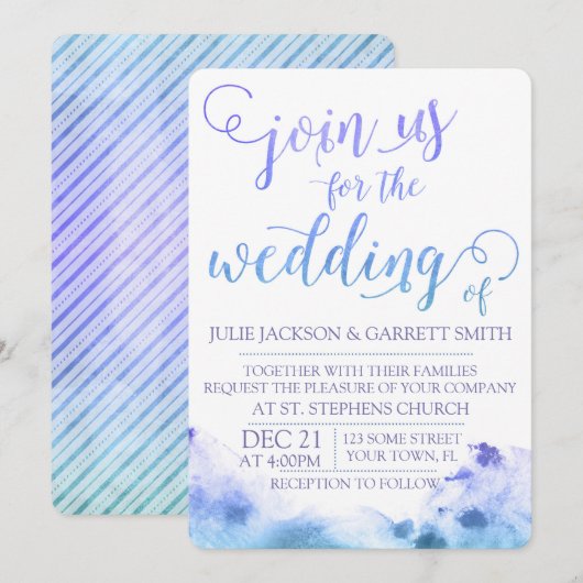 Waterverf Weddenschap Kaart (Voorkant / Achterkant)