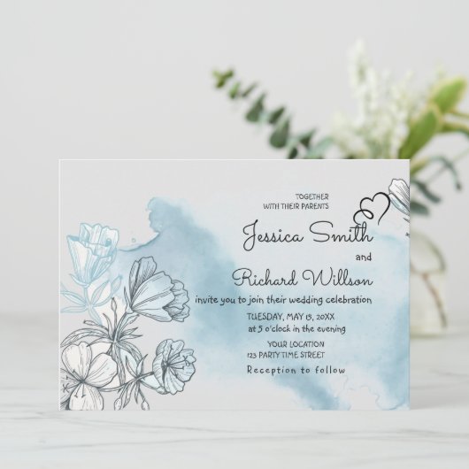 Waterverf Weddenschap Kaart (Staand voorkant)