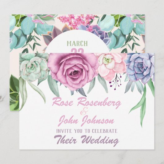 Waterverf Weddenschap Kaart (Voorkant / Achterkant)