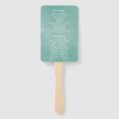 Waterverf weddenschap met succes handwaaier (Achterkant)