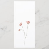 Waterverf Weddenschap of Gebeurtenismenu Menu (Achterkant)