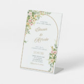 Waterverf Weddenschap Reclamebord Met Voetstuk (Voorkant)