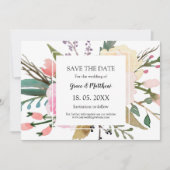 waterverf Weddenschap Save The Date (Voorkant)