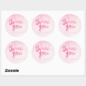 Waterverf - Weddenschappen - Roze | WOORDEN Ronde Sticker (Vel)