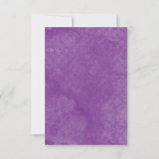 Waterverf-weddenschapskaarten RSVP Kaartje (Achterkant)