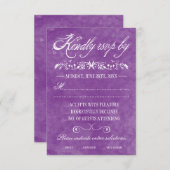 Waterverf-weddenschapskaarten RSVP Kaartje (Voorkant / Achterkant)