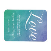 Waterverf Wedding Favor Magneet (Horizontaal)