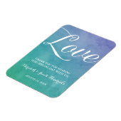 Waterverf Wedding Favor Magneet (Linkerzijde)