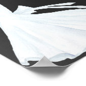 Waterverf Wedding Gown Chalkboard | VRIJGEZELLENFE Poster (Hoek)