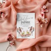 Waterverf Wedding Heels Floral Vrijgezellenfeest Kaart