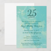 Waterverf Wedding Jubileum Uitnodiging (Voorkant / Achterkant)