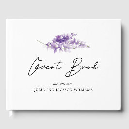 Waterverf Wedding Lavender Persoonlijk Gastenboek