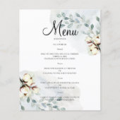 Waterverf WEDDING MENU. Flyer (Voorkant)