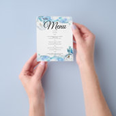 Waterverf WEDDING MENU. Flyer (Hand)