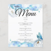Waterverf WEDDING MENU. Flyer (Voorkant)