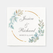 Waterverf Wedding Napkins Servet (Voorkant)