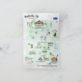 Waterverf Wedding opslaan Datum | Nashville Aankondiging (Binnen)