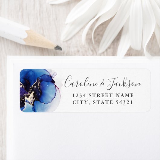 Waterverf Wedding/Opslaan van het adres Datum Teru Etiket (Insitu)