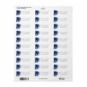 Waterverf Wedding/Opslaan van het adres Datum Teru Etiket (Full Sheet)