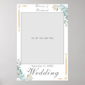 Waterverf Wedding Photo Prop Poster (Voorkant)