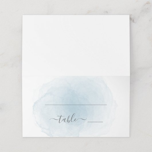 Waterverf Wedding Plaatskaartje (Buitenkant ongevouwen)