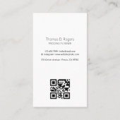 Waterverf Wedding Planner Fotograaf QR Code Visitekaartje (Achterkant)