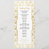 Waterverf Wedding Program uit 1920 Programmakaart (Achterkant)