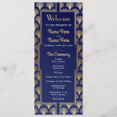 Waterverf Wedding Program uit 1920 Programmakaart (Voorkant)