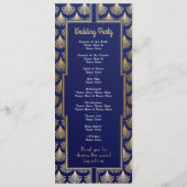 Waterverf Wedding Program uit 1920 Programmakaart (Achterkant)