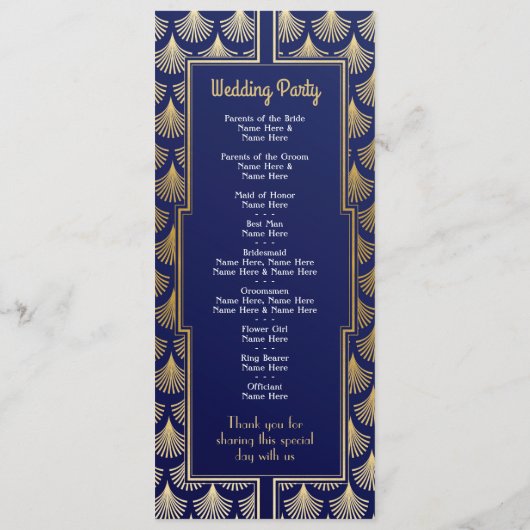 Waterverf Wedding Program uit 1920 Programmakaart (Achterkant)