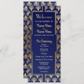 Waterverf Wedding Program uit 1920 Programmakaart (Voorkant / Achterkant)