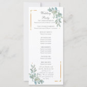 Waterverf Wedding Programma (Achterkant)