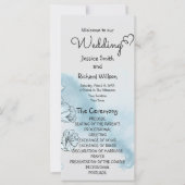 Waterverf Wedding Programma (Voorkant)