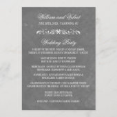 Waterverf Wedding Programma's (Voorkant)