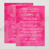 Waterverf Wedding Programma's (Voorkant / Achterkant)