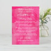 Waterverf Wedding Programma's (Staand voorkant)