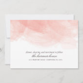 Waterverf Wedding Reception Kaart (Voorkant)