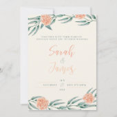 Waterverf Wedding Uitnodiging Sjabloon (Voorkant)