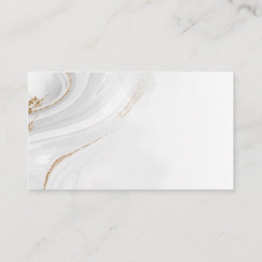 Waterverf Wedding Website Kaart Visitekaartje (Achterkant)