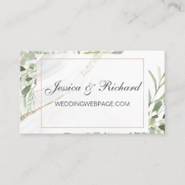 Waterverf Wedding Website Kaart Visitekaartje