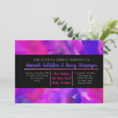 WATERVERF WeddingUitnodiging Kaart (Staand voorkant)