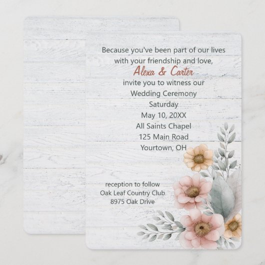 Waterverf weduwen op hout kaart (Voorkant / Achterkant)