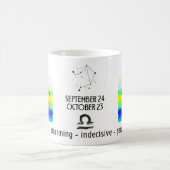 waterverf Weegschaal sterrenbeeld en eigenschappen Koffiemok (Center)